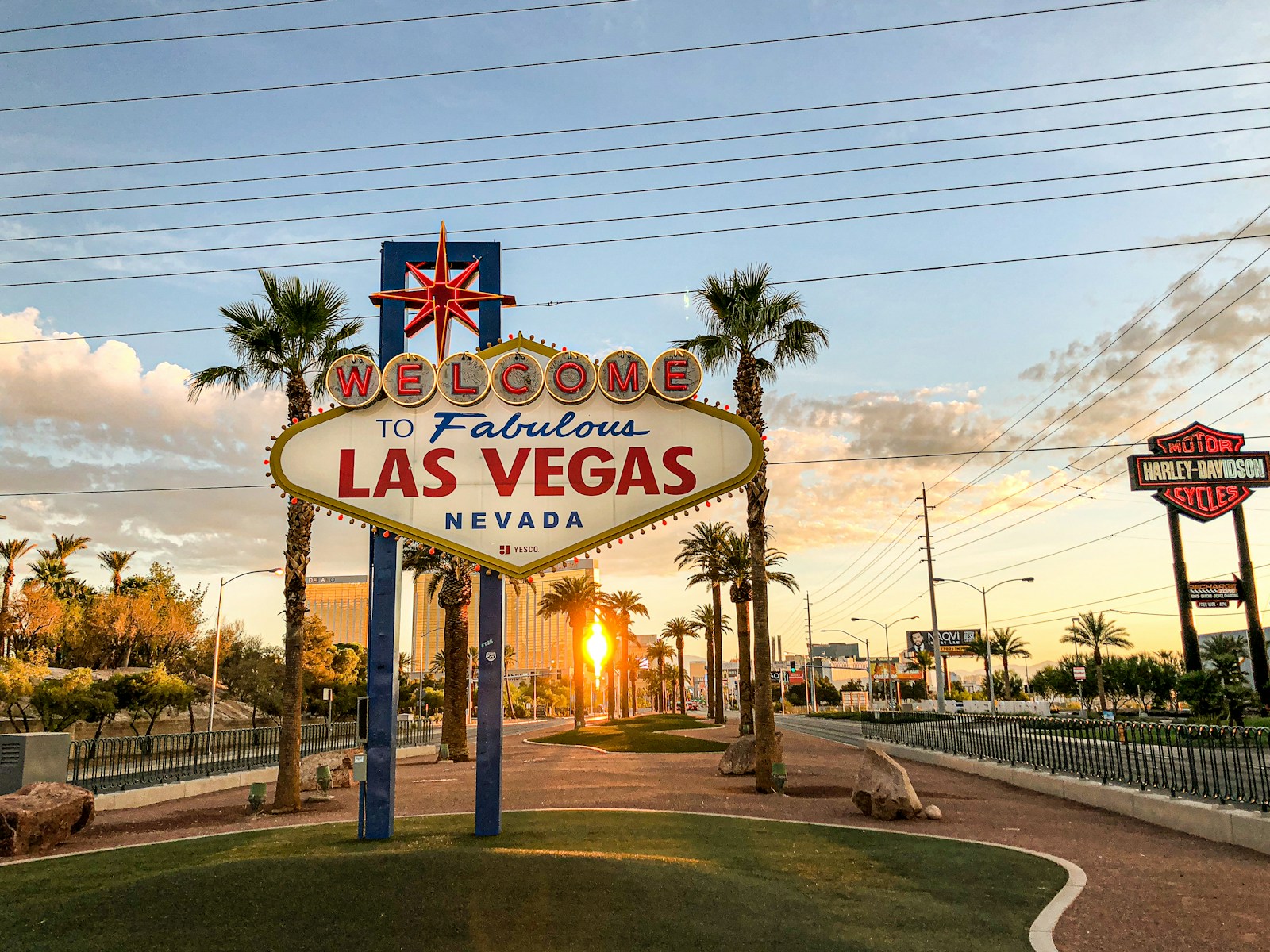 Photo by Sung Shin Las Vegas Nevada billboard under white and blue sky